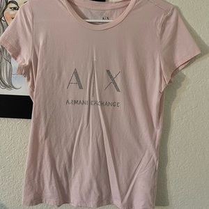 Armani exchange t shirts in pink